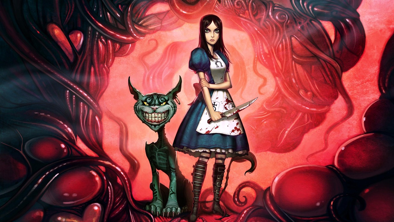 Alice: Madness Devoluciones fondos de pantalla HD #2 - 1366x768