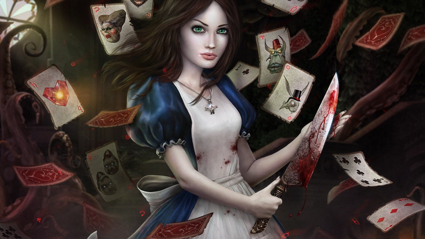 Alice: Madness Devoluciones fondos de pantalla HD #9 - 1366x768