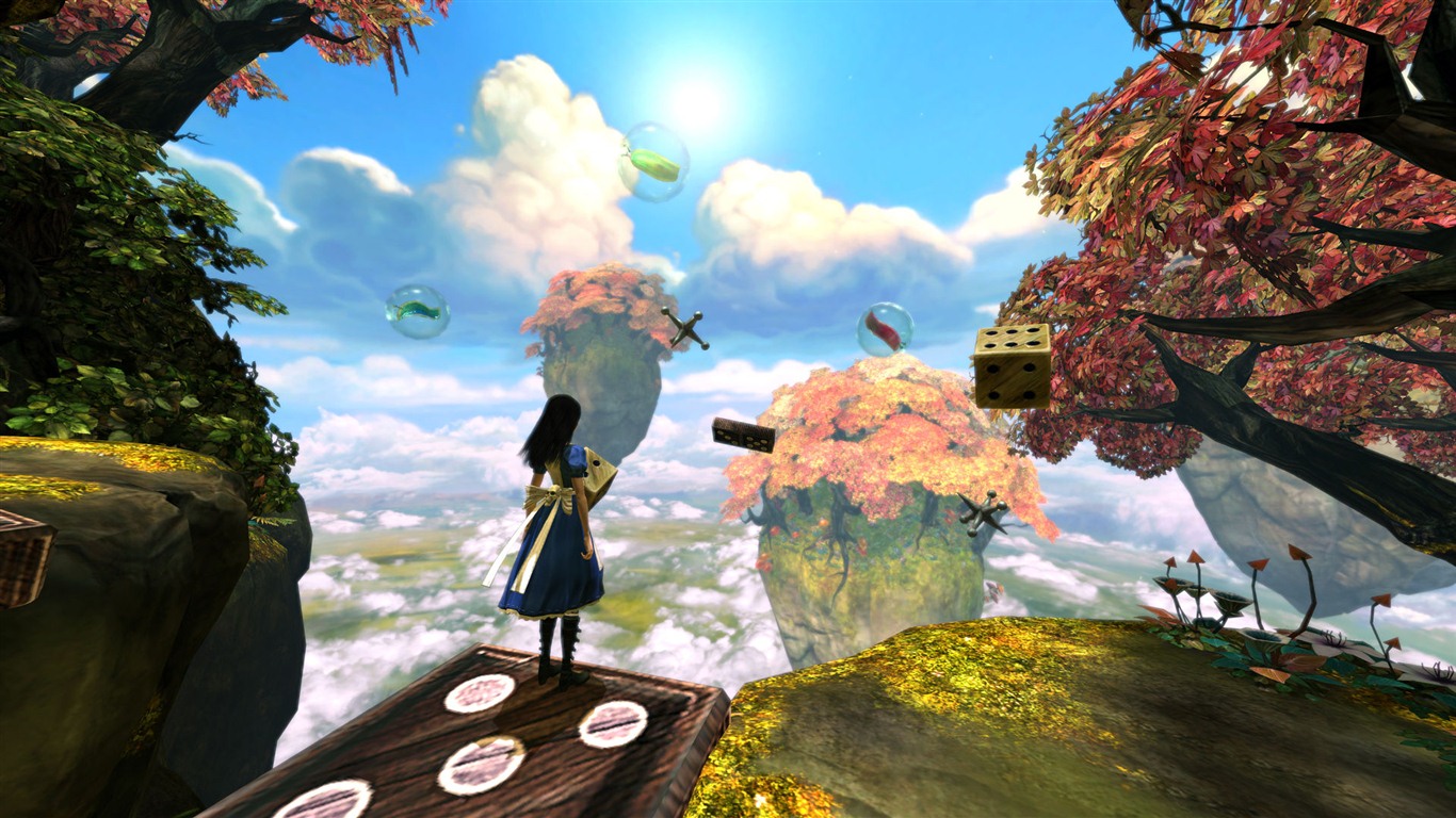 Alice: Madness Devoluciones fondos de pantalla HD #10 - 1366x768