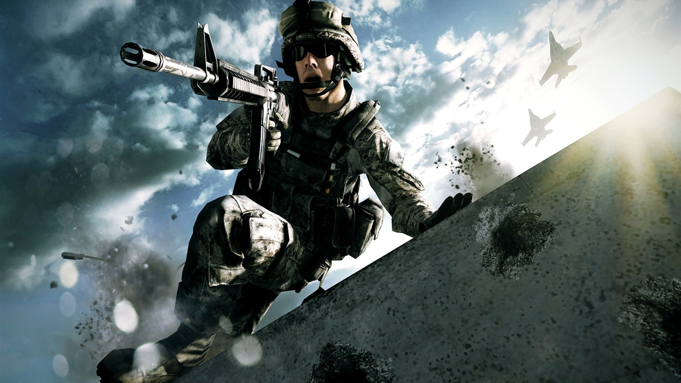 Battlefield 3 HD tapety na plochu #7 - 1366x768