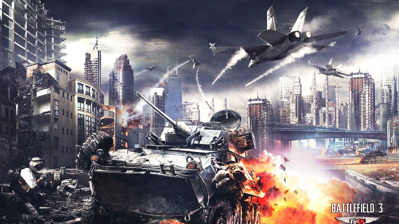 Battlefield 3 fondos de pantalla HD #25 - 1366x768