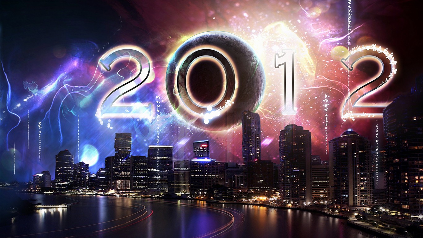 2012 New Year wallpapers (1) #1 - 1366x768