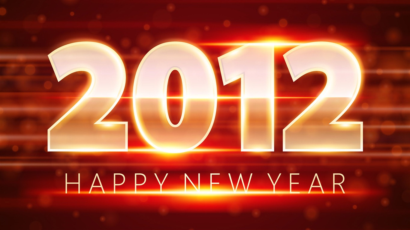2012 新年主題壁紙(一) #2 - 1366x768