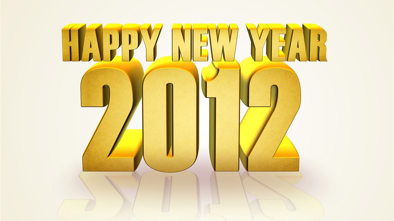 2012 New Year wallpapers (1) #4 - 1366x768