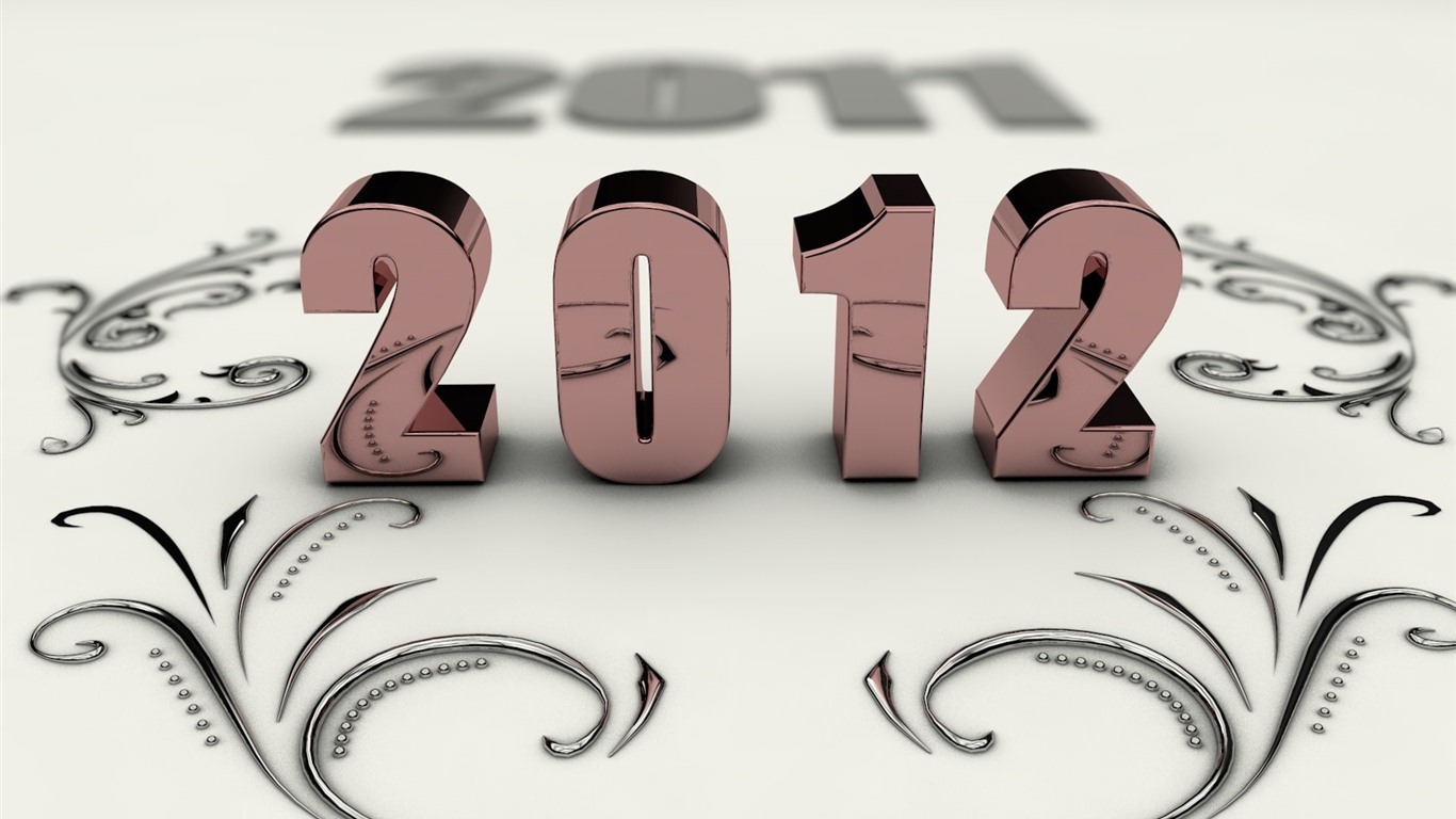 2012年新年の壁紙 (1) #8 - 1366x768