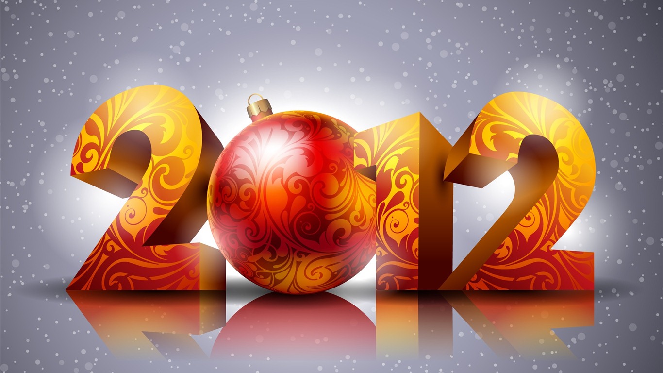 2012 新年主題壁紙(一) #10 - 1366x768