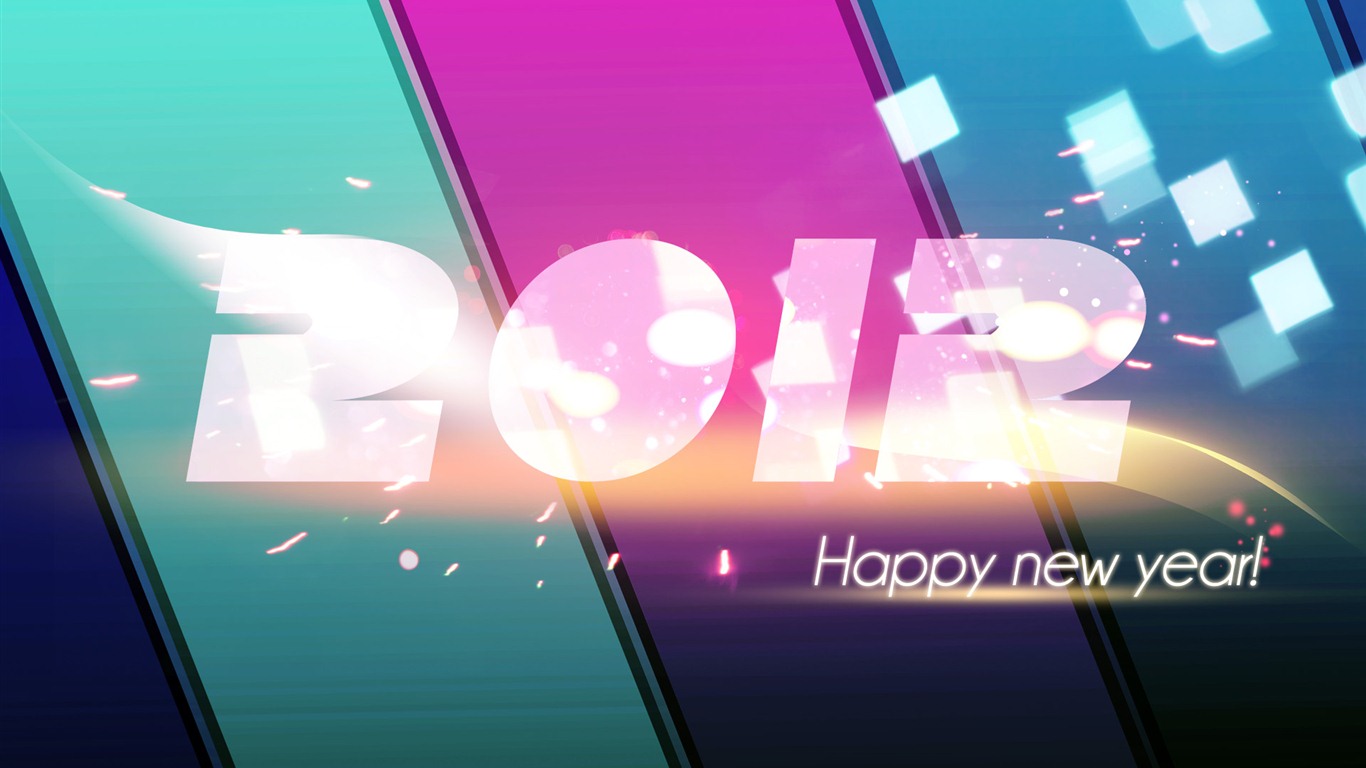 2012 新年主題壁紙(一) #14 - 1366x768