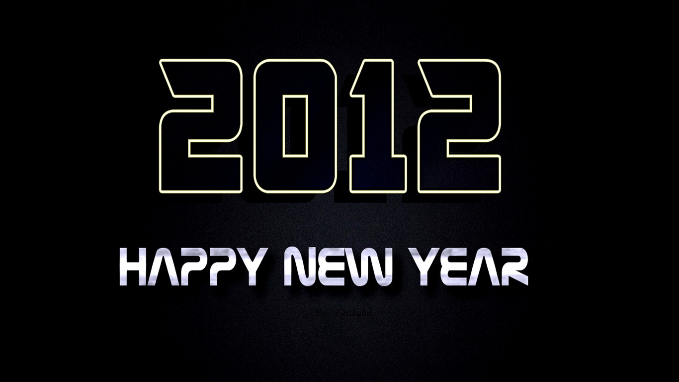 2012 New Year wallpapers (2) #5 - 1366x768