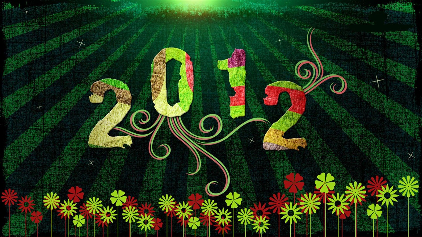 2012 新年主題壁紙(二) #9 - 1366x768