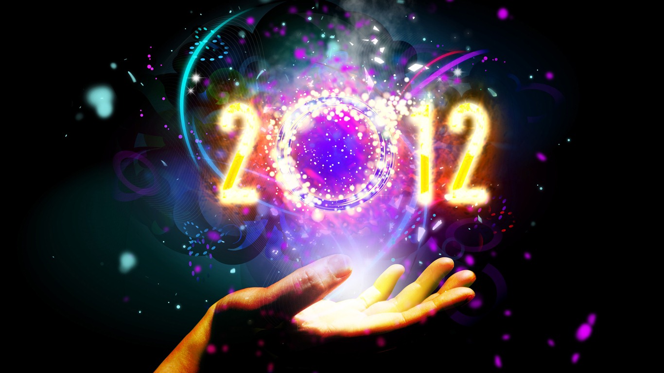 2012 新年主題壁紙(二) #12 - 1366x768