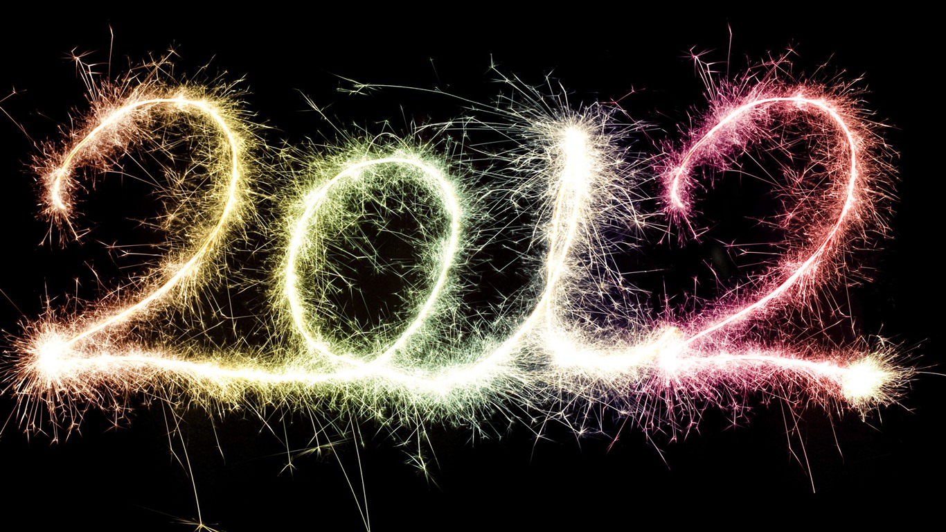 2012 新年主題壁紙(二) #13 - 1366x768
