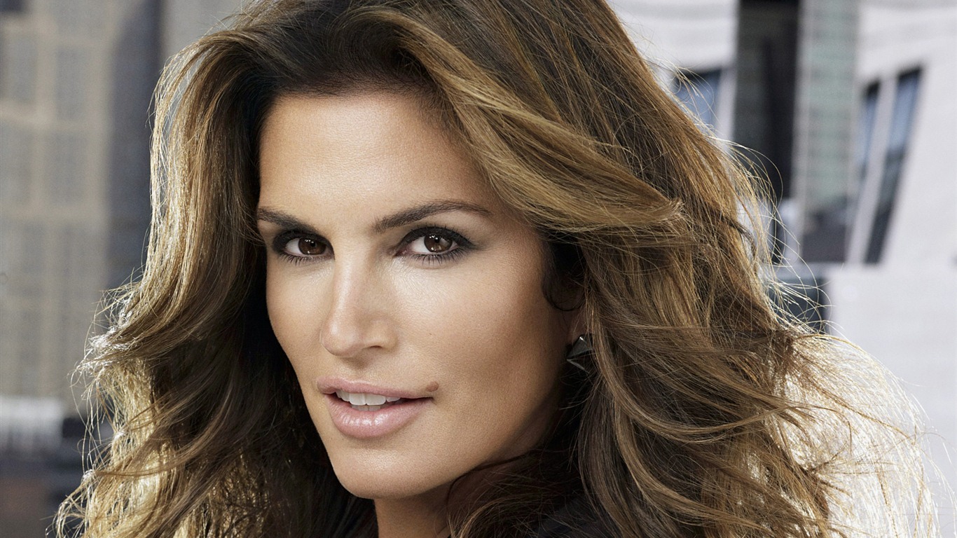 Cindy Crawford beaux fonds d'écran #12 - 1366x768