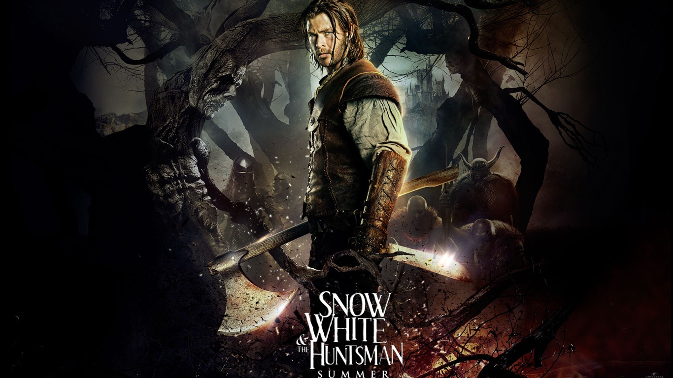 Sněhurka a Huntsman HD wallpapers #11 - 1366x768