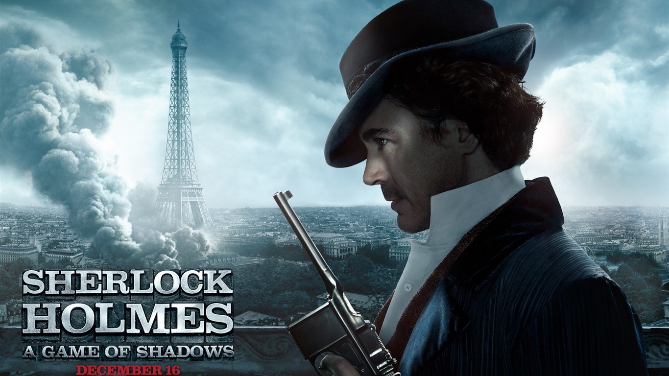 Sherlock Holmes: un jeu de fonds d'écran HD Ombres #6 - 1366x768