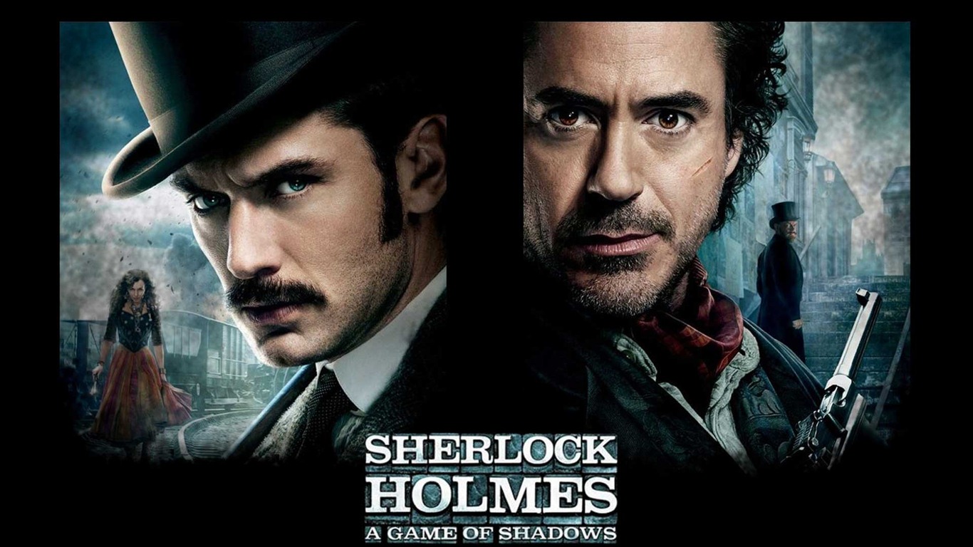 Sherlock Holmes: un jeu de fonds d'écran HD Ombres #12 - 1366x768