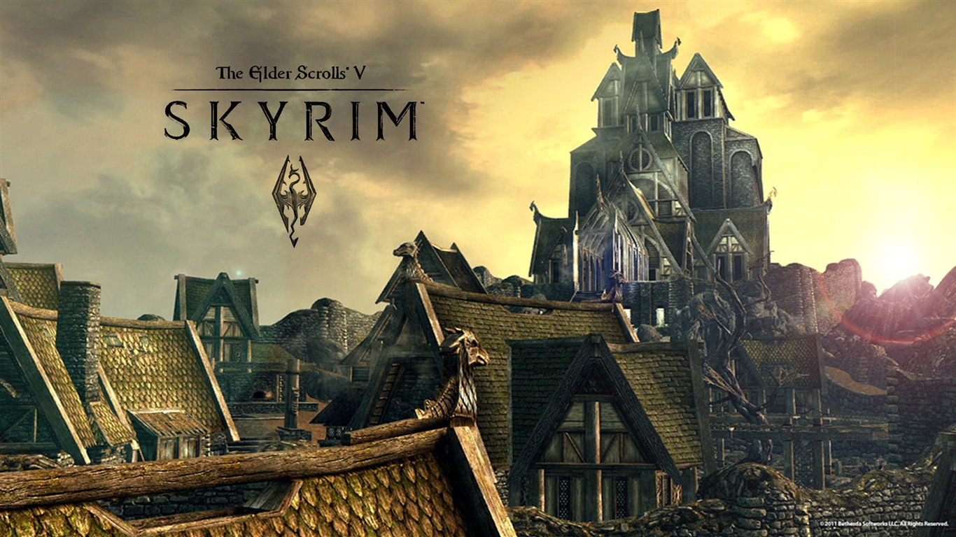 The Elder Scrolls V: Skyrim 上古卷轴5：天际 高清壁纸17 - 1366x768