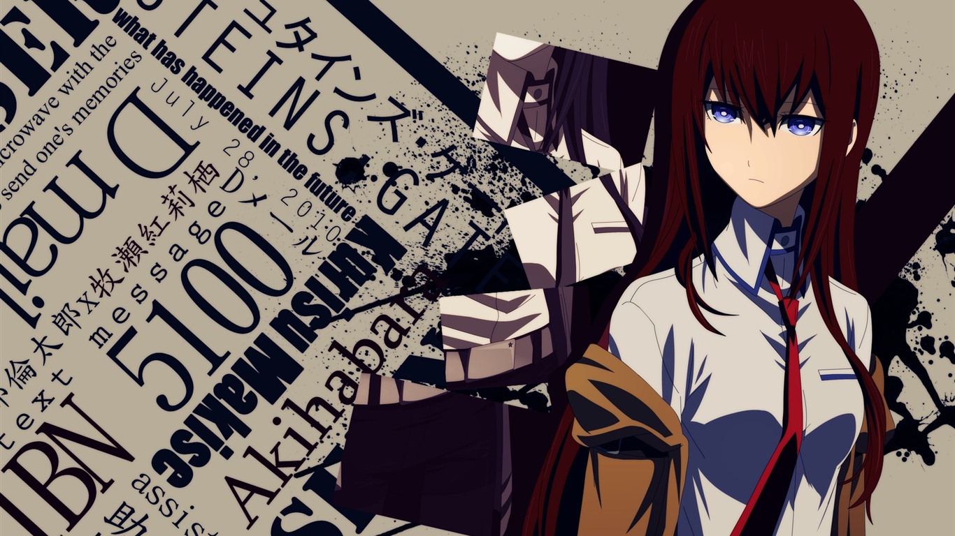 Steins Gate HD tapety na plochu #6 - 1366x768