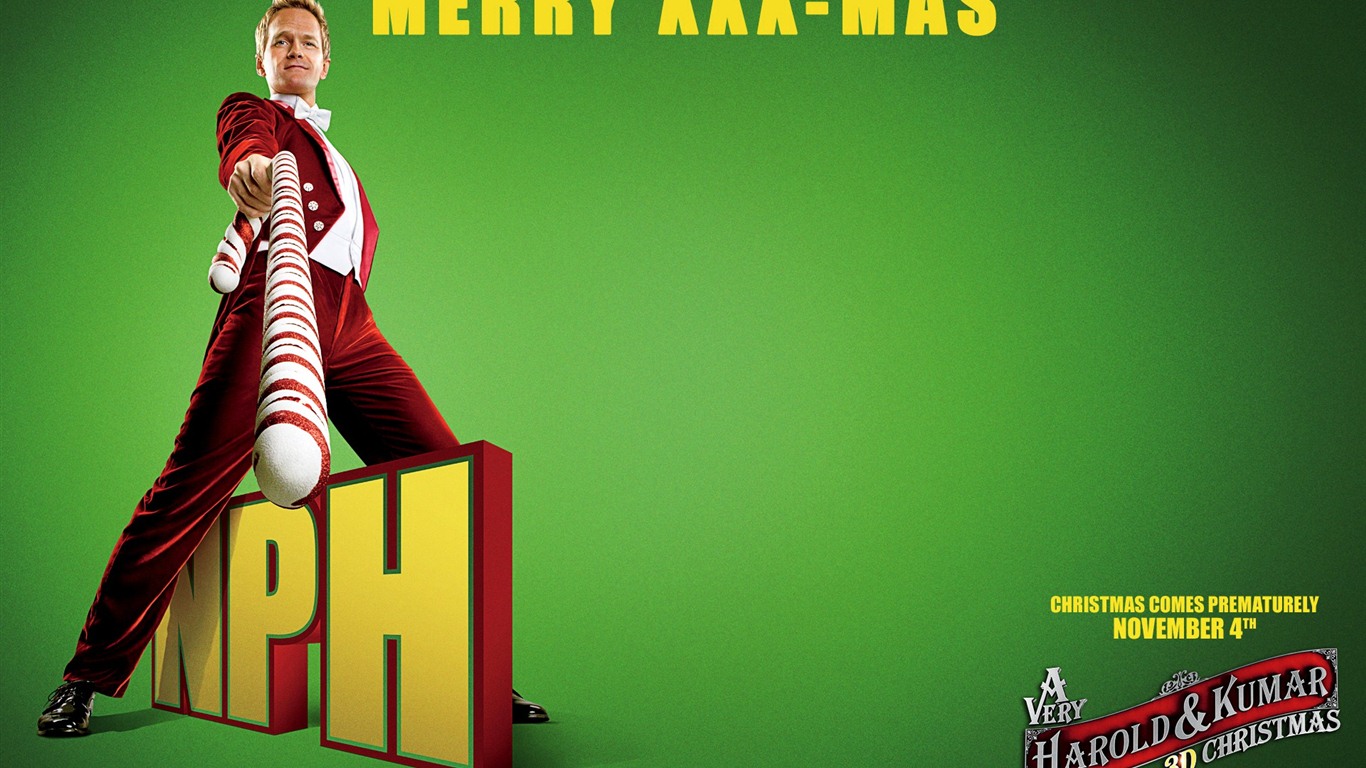 A Very Harold & Kumar Christmas 尋堡奇遇3 高清壁紙 #12 - 1366x768