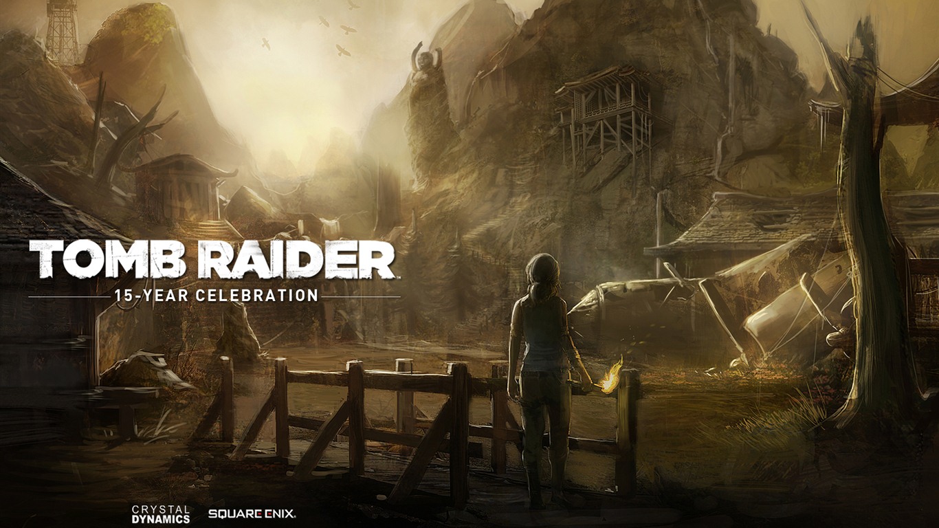 Tomb Raider 15 años de celebración de fondos de pantalla HD #3 - 1366x768