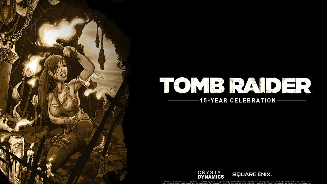 Tomb Raider 15-Year Celebration 古墓丽影15周年纪念版 高清壁纸6 - 1366x768