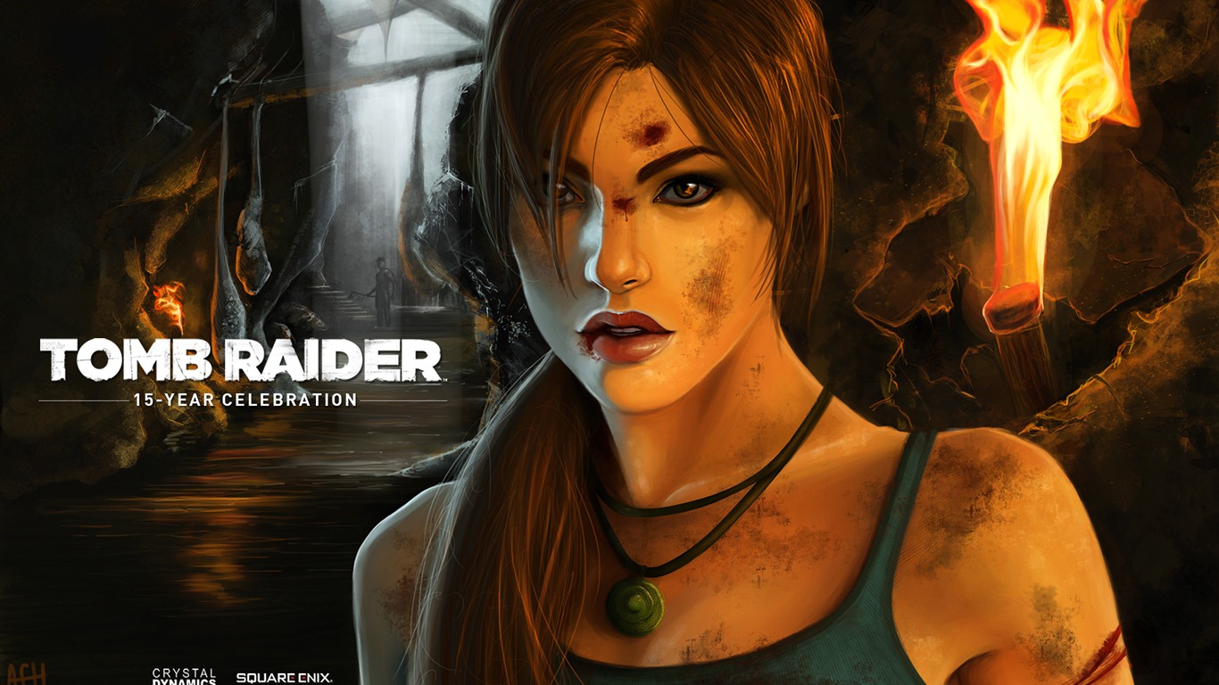 Tomb Raider 15 años de celebración de fondos de pantalla HD #7 - 1366x768