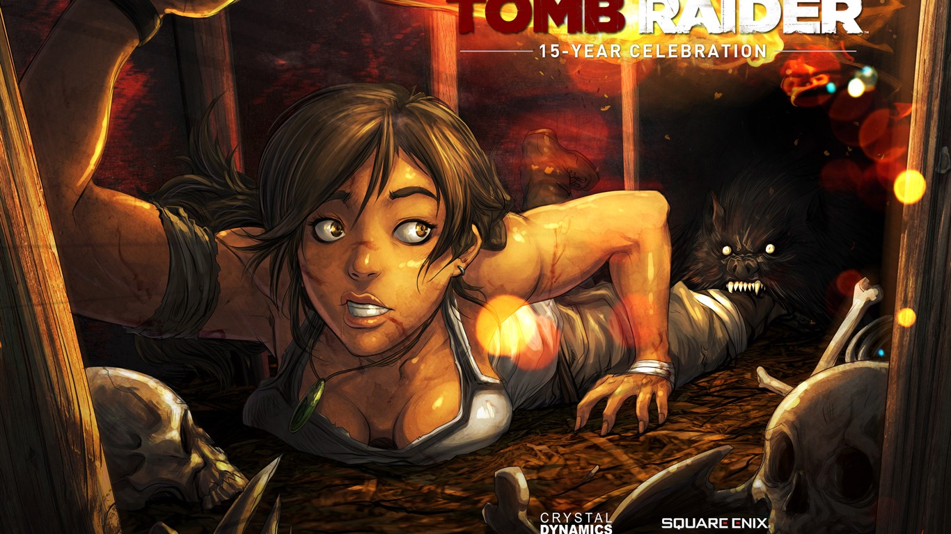 Tomb Raider 15 años de celebración de fondos de pantalla HD #10 - 1366x768