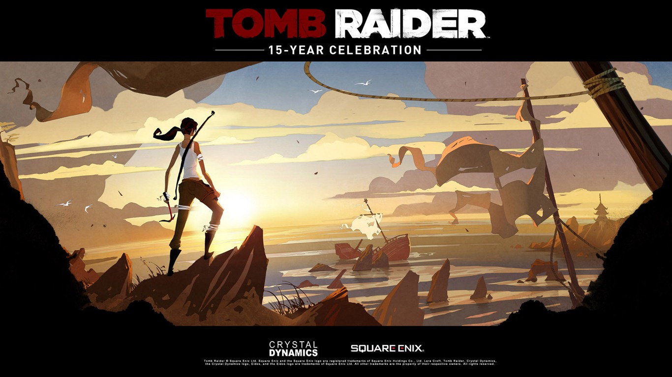 Tomb Raider 15 años de celebración de fondos de pantalla HD #13 - 1366x768