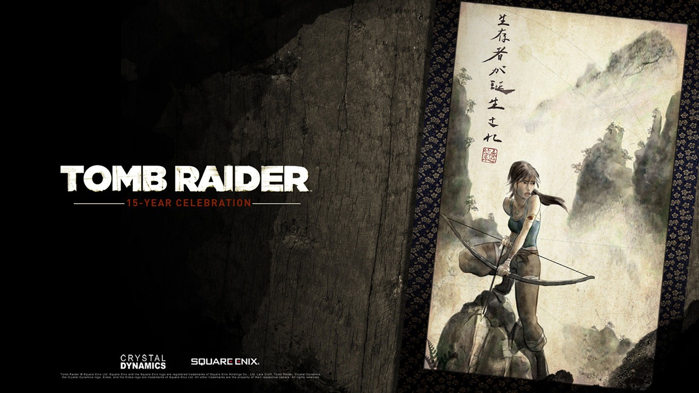 Tomb Raider 15 años de celebración de fondos de pantalla HD #14 - 1366x768