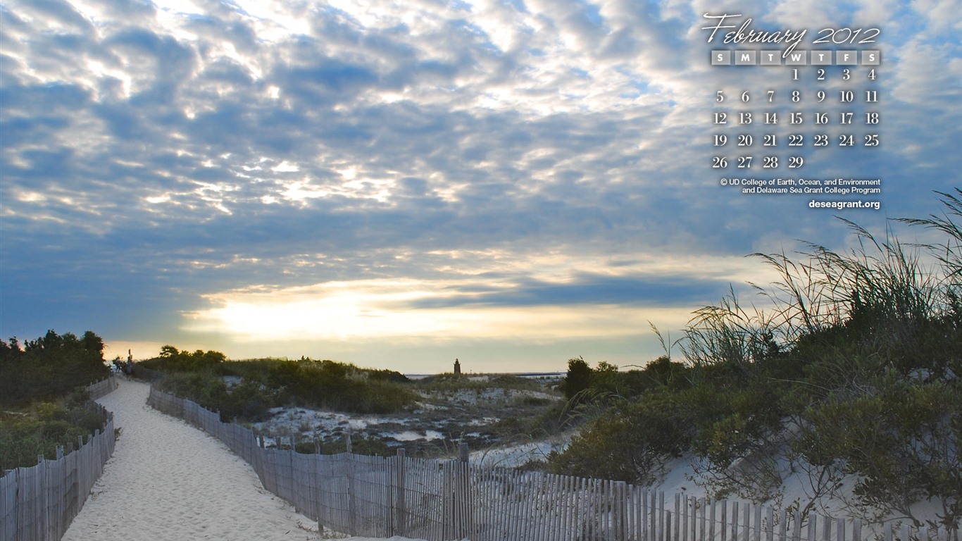 February 2012 Calendar Wallpaper (1) #4 - 1366x768