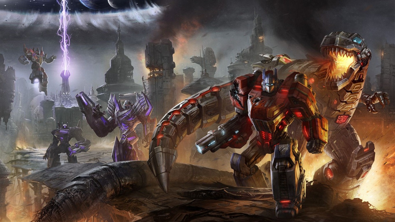 Transformers: Fall of Cyber​​tron 變形金剛：塞伯坦的隕落高清壁紙 #4 - 1366x768
