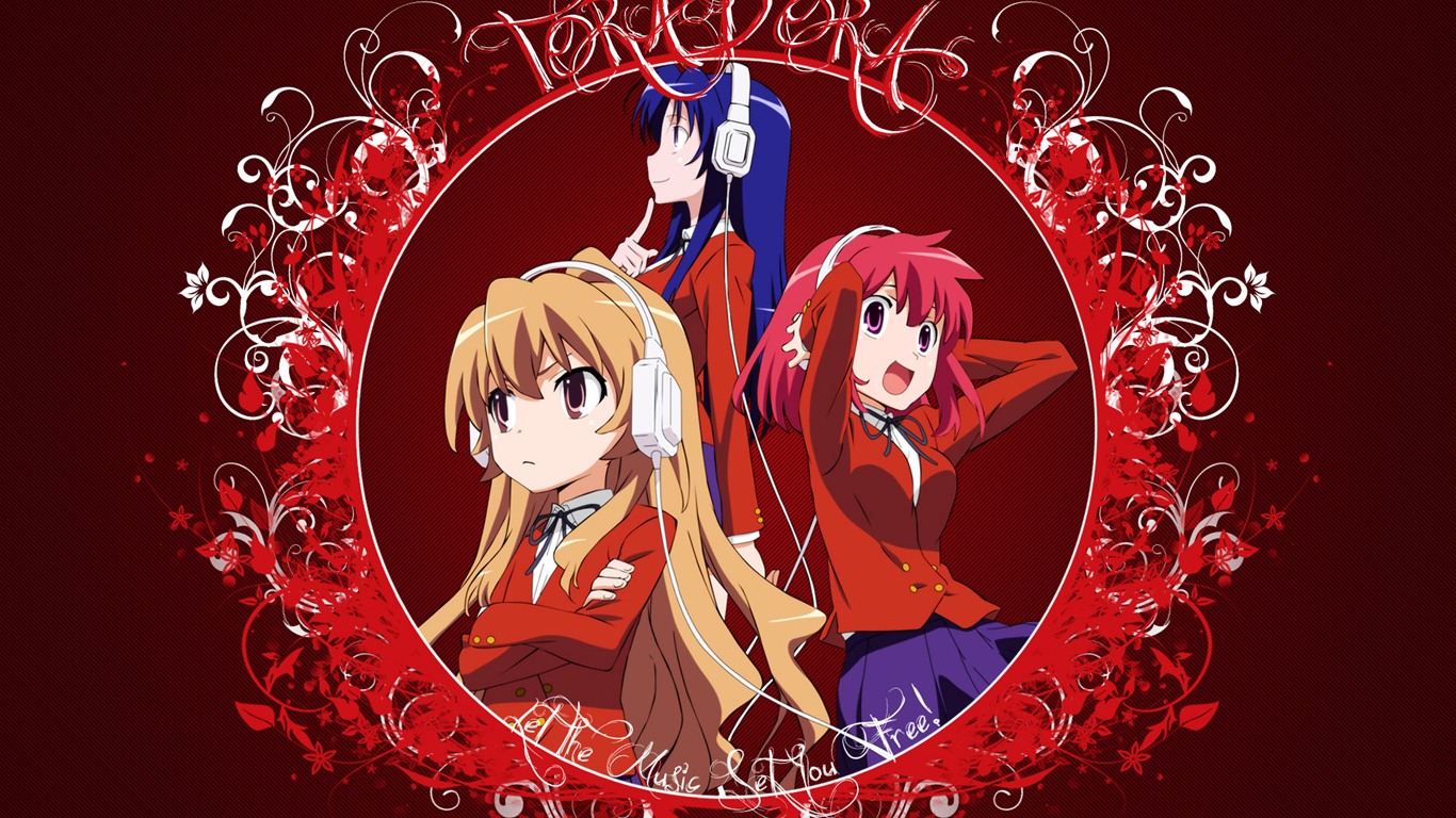 Toradora 龍與虎 高清壁紙 #1 - 1366x768