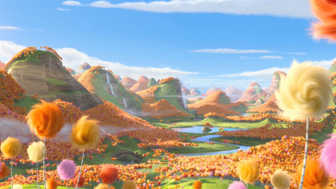 Dr. Seuss' The Lorax 老雷斯的故事 高清壁紙 #15 - 1366x768