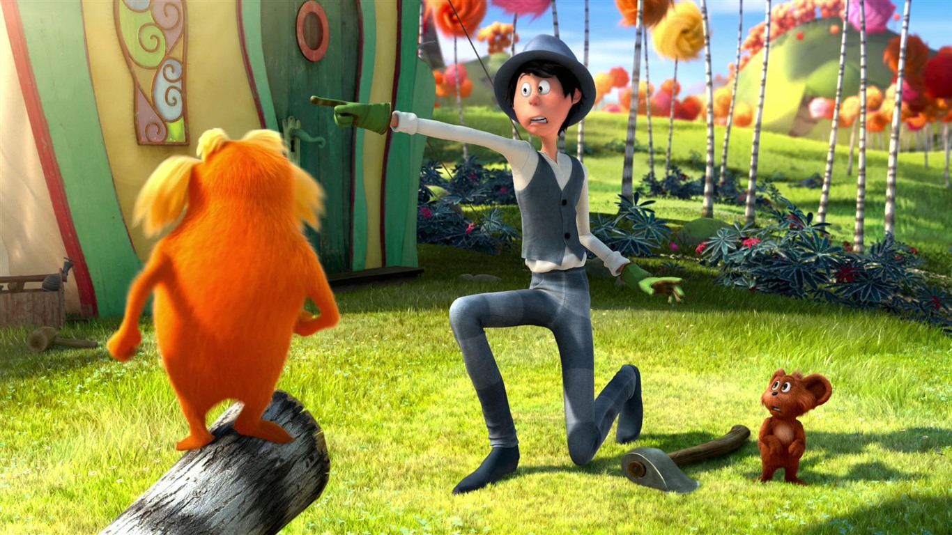 Dr. Seuss The Lorax 老雷斯的故事 高清壁纸20 - 1366x768