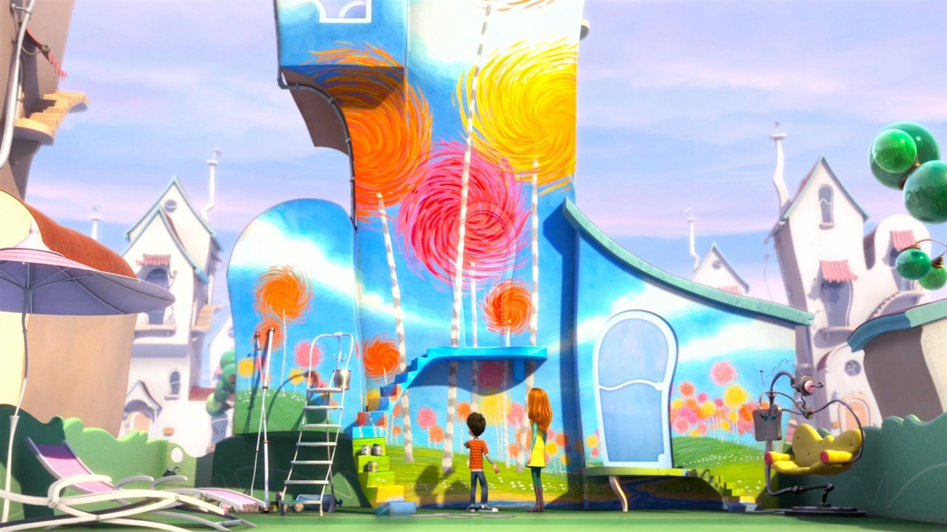 Dr. Seuss' The Lorax 老雷斯的故事 高清壁紙 #26 - 1366x768