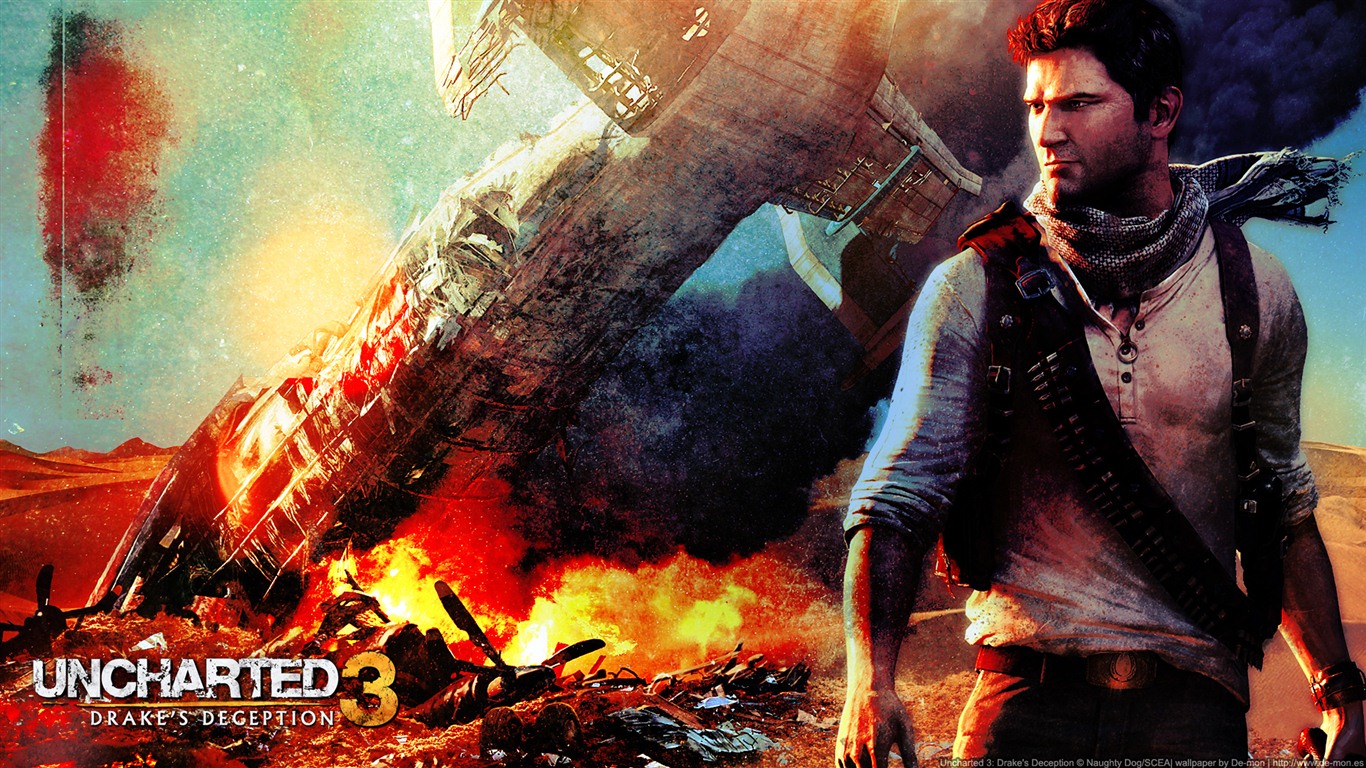Uncharted 3: Drake je podvod HD tapety na plochu #2 - 1366x768