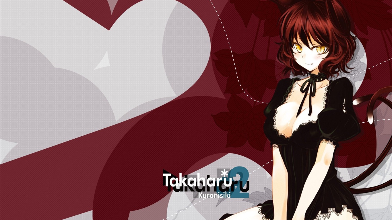 Touhou projekt karikatura HD tapety na plochu #7 - 1366x768