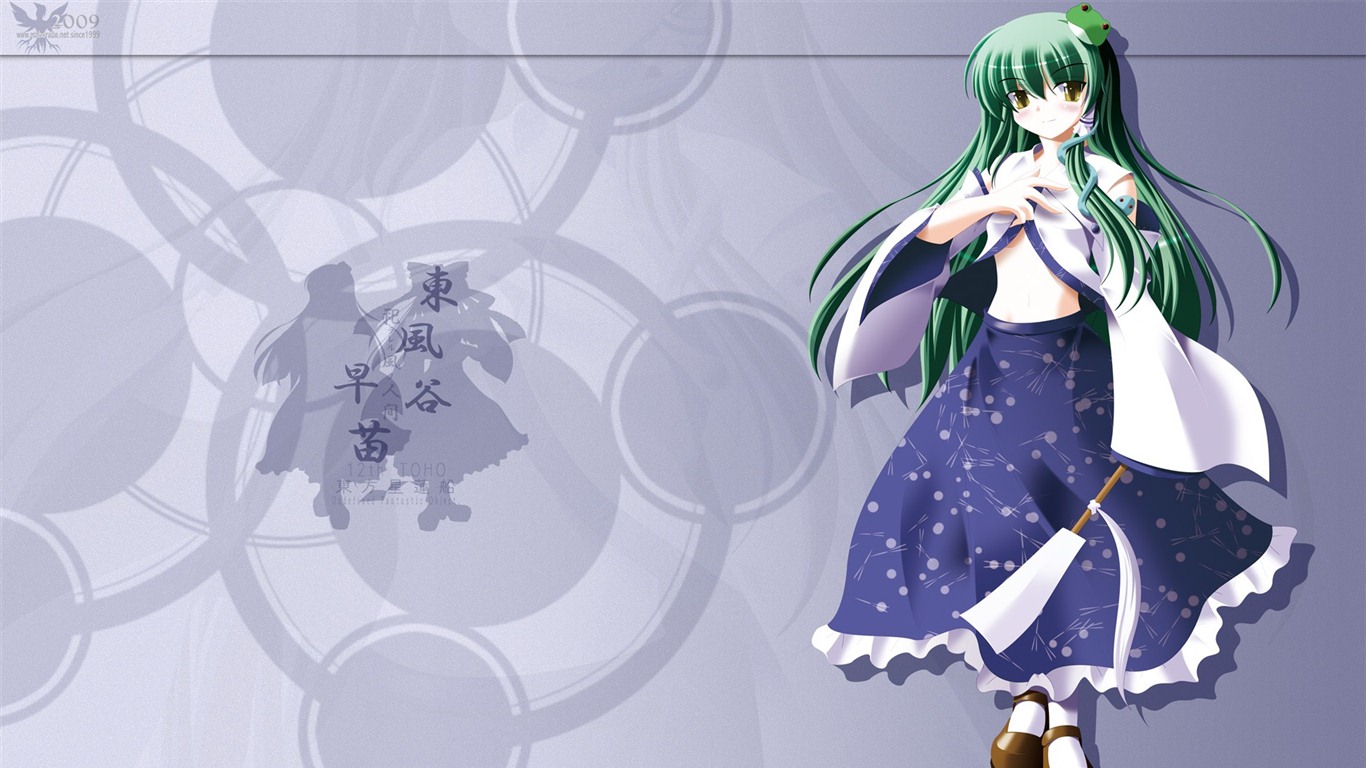 Touhou projekt karikatura HD tapety na plochu #11 - 1366x768