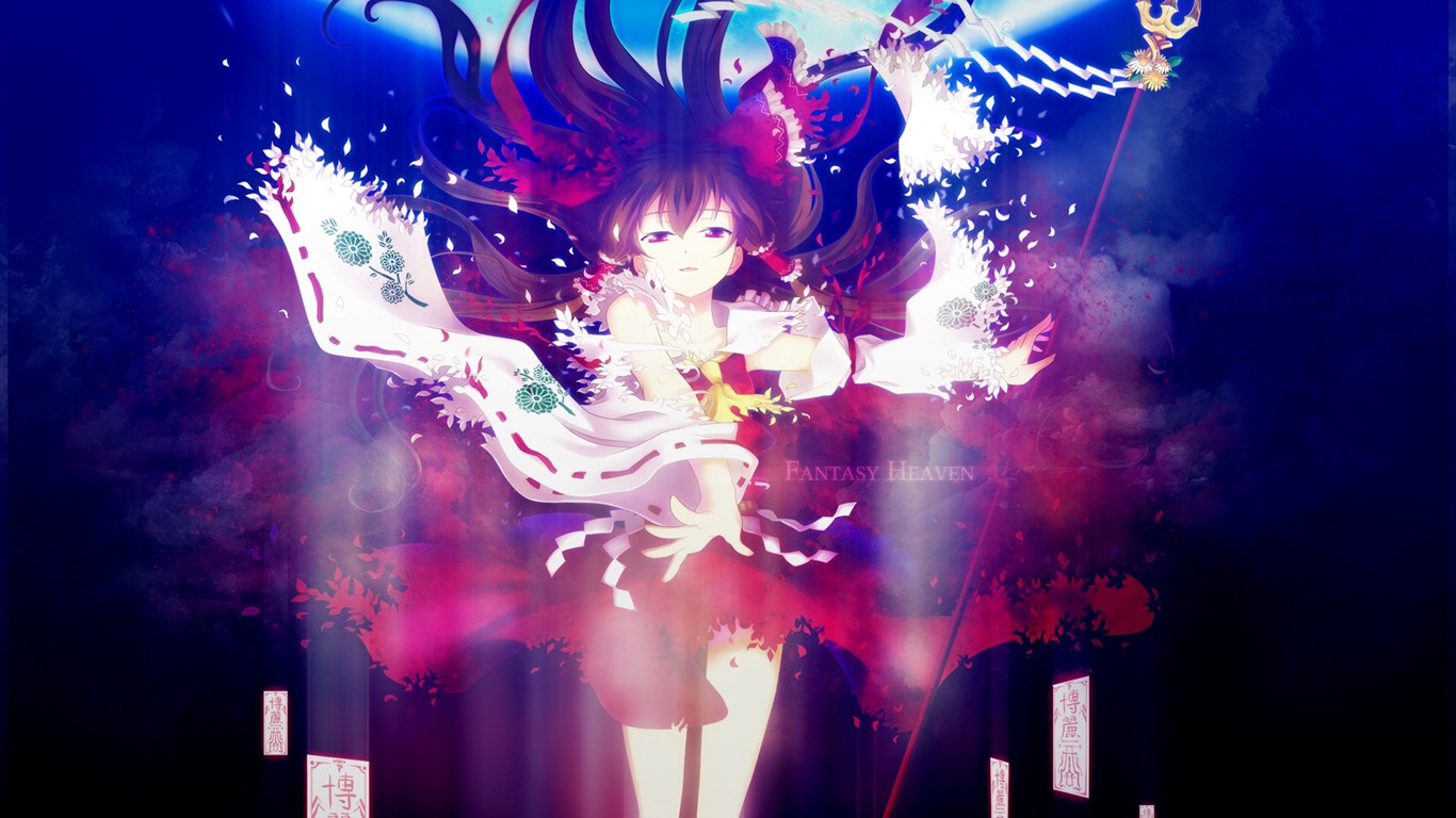 Touhou Project cartoon HD wallpapers #23 - 1366x768