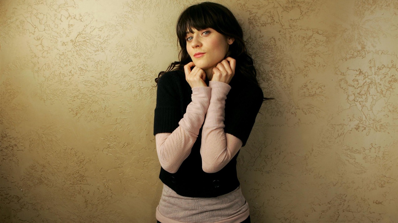 Zooey Deschanel 佐伊·丹斯切爾 美女壁紙 #17 - 1366x768