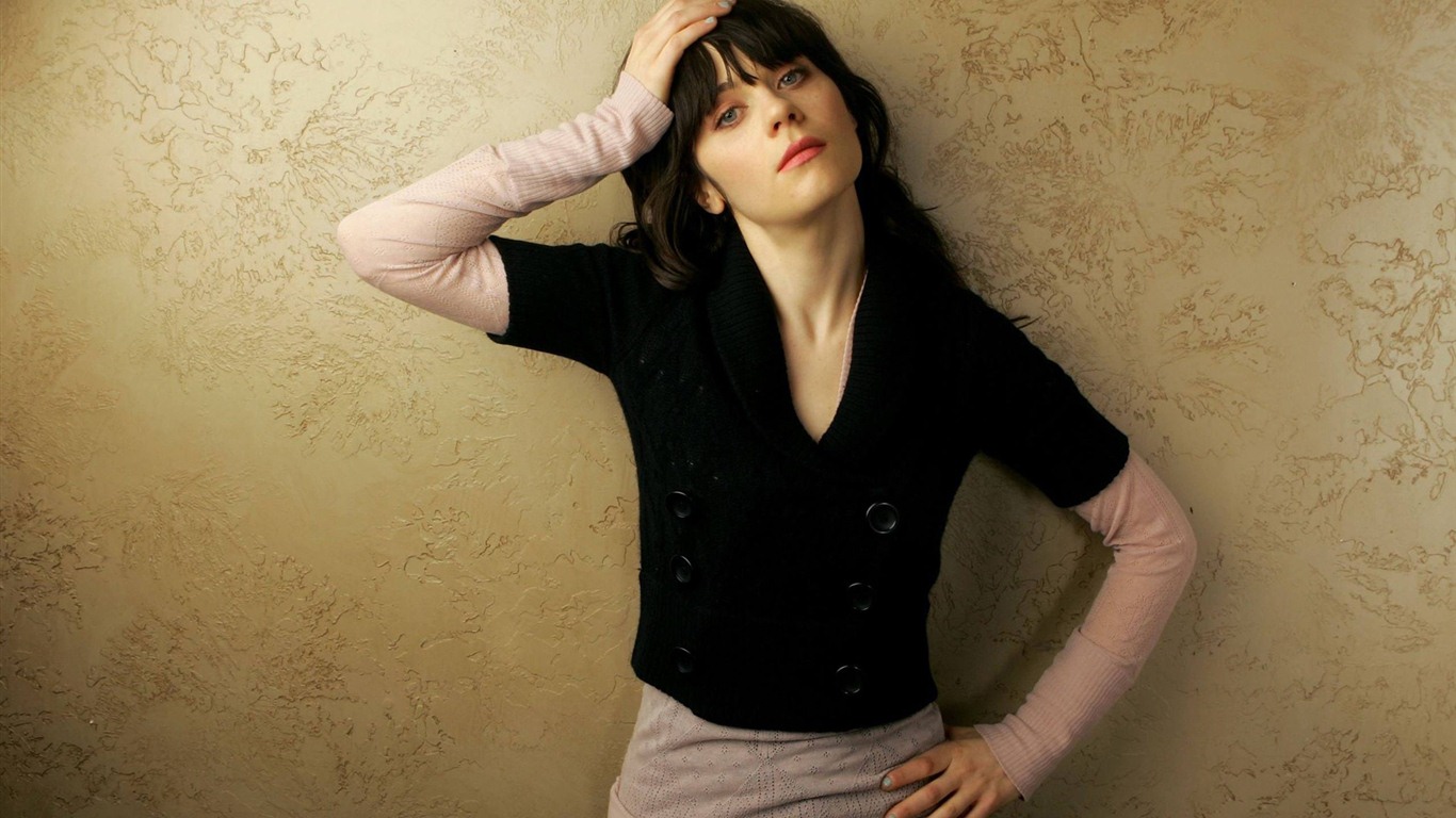 Zooey Deschanel 佐伊·丹斯切爾 美女壁紙 #18 - 1366x768