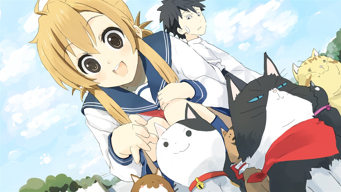 Nyan Koi! HD wallpapers #29 - 1366x768