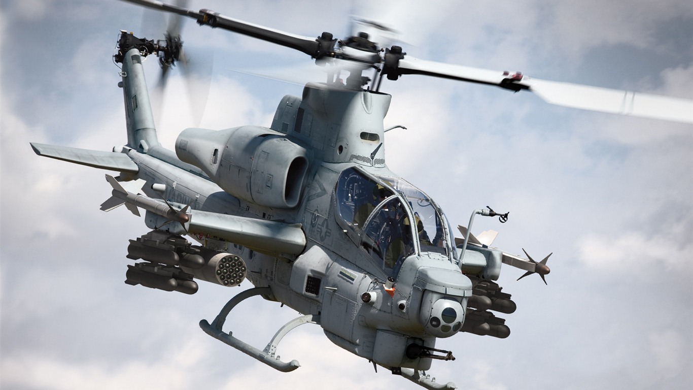 Military helicopters HD wallpapers #2 - 1366x768