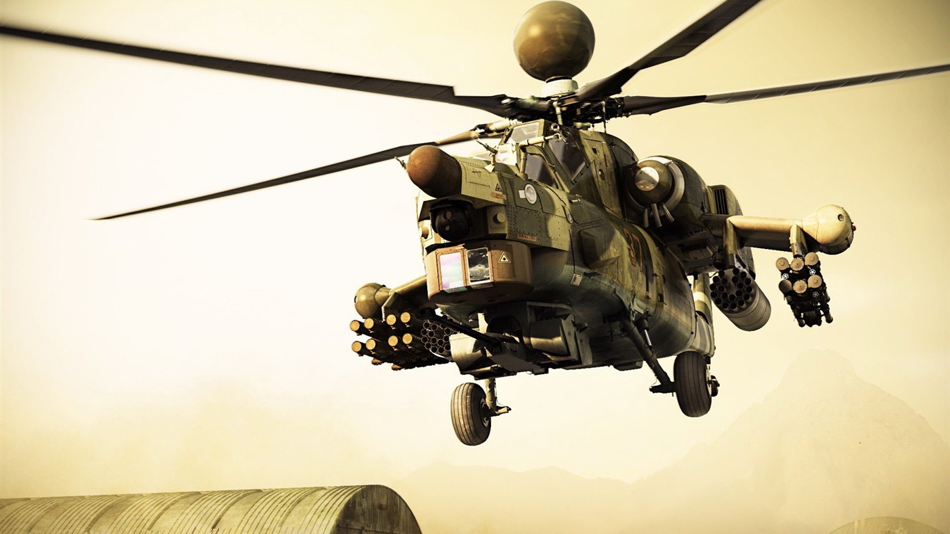 Military helicopters HD wallpapers #3 - 1366x768