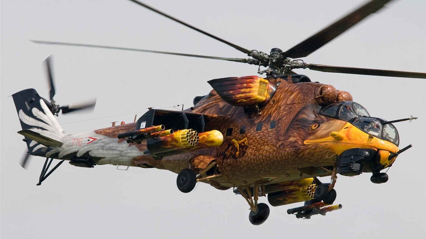 Militärhubschrauber HD Wallpaper #6 - 1366x768