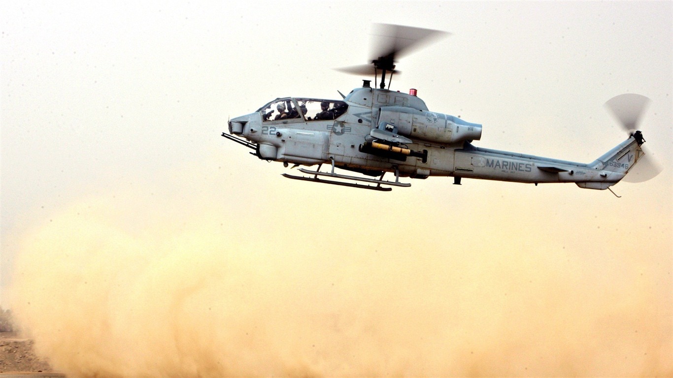 군용 헬리콥터의 HD 월페이퍼 #7 - 1366x768