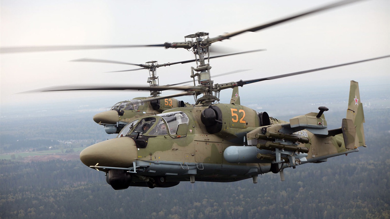 Military helicopters HD wallpapers #20 - 1366x768