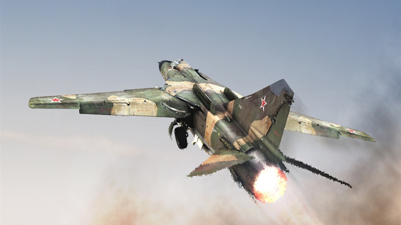 軍用戰鬥機高清寬屏壁紙 #9 - 1366x768