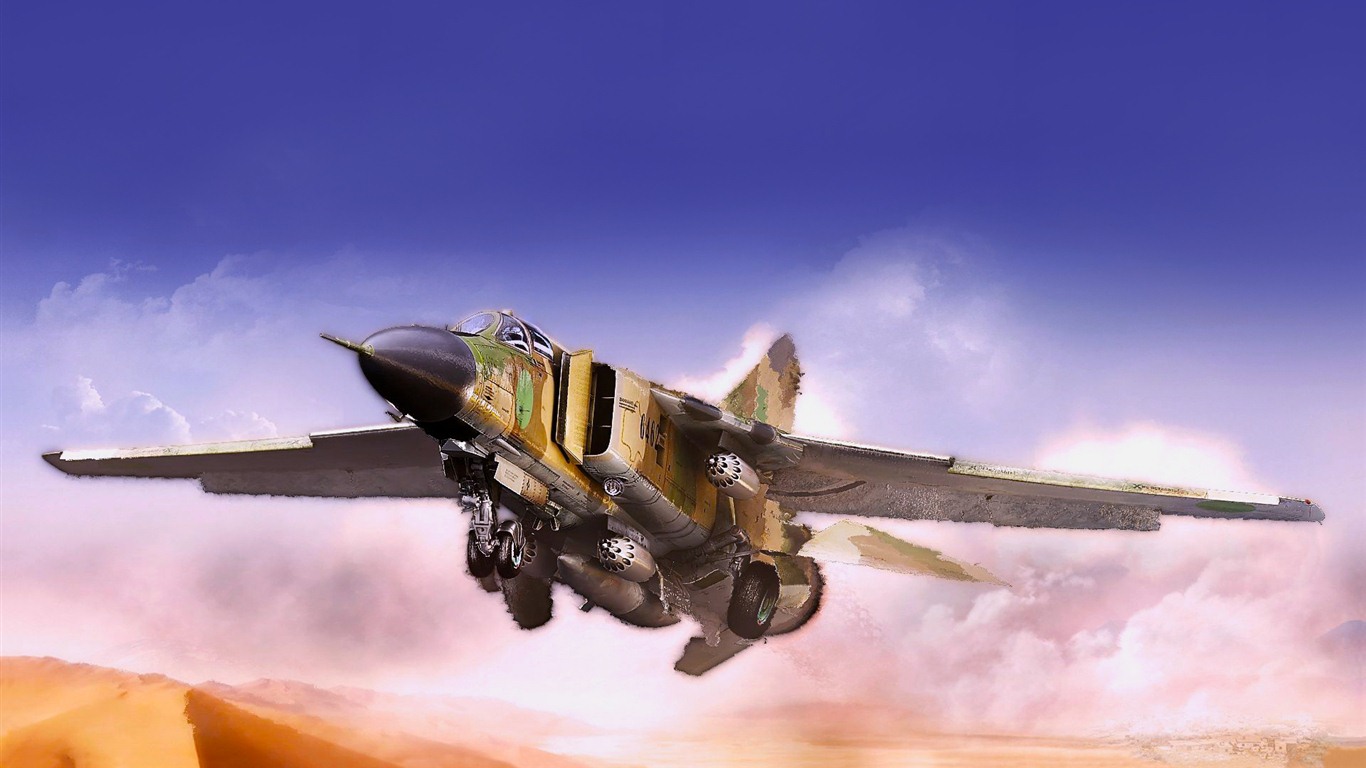 軍用戰鬥機高清寬屏壁紙 #11 - 1366x768