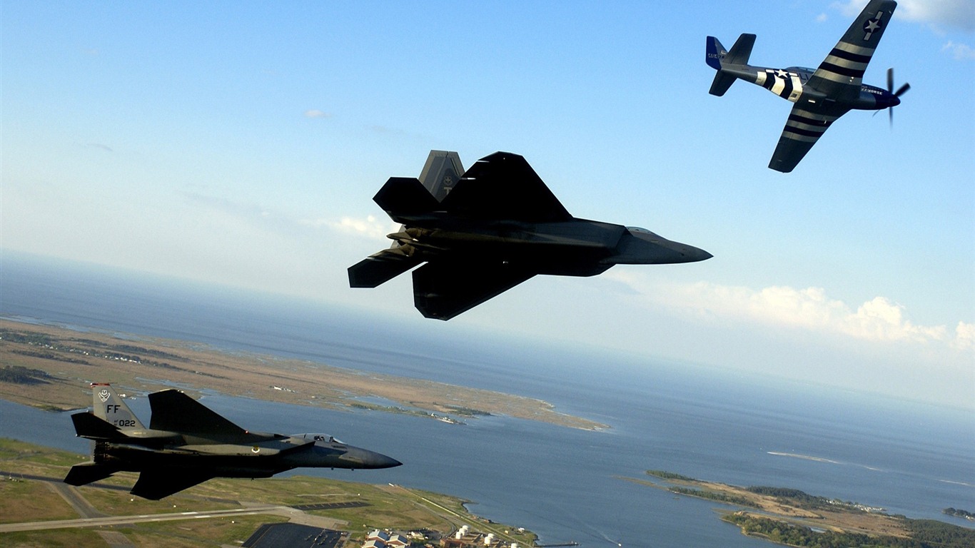 軍用戰鬥機高清寬屏壁紙 #19 - 1366x768