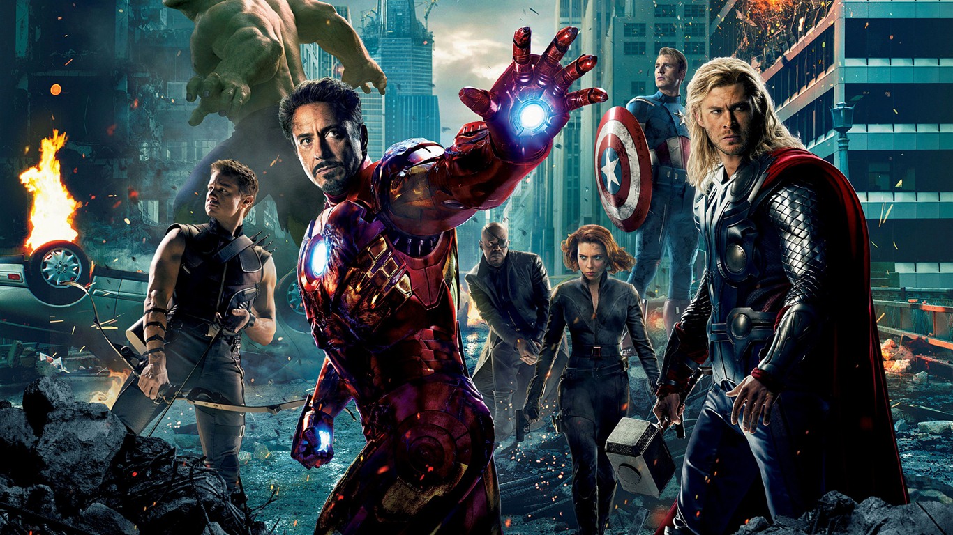 Les fonds d'écran HD 2012 Avengers #1 - 1366x768